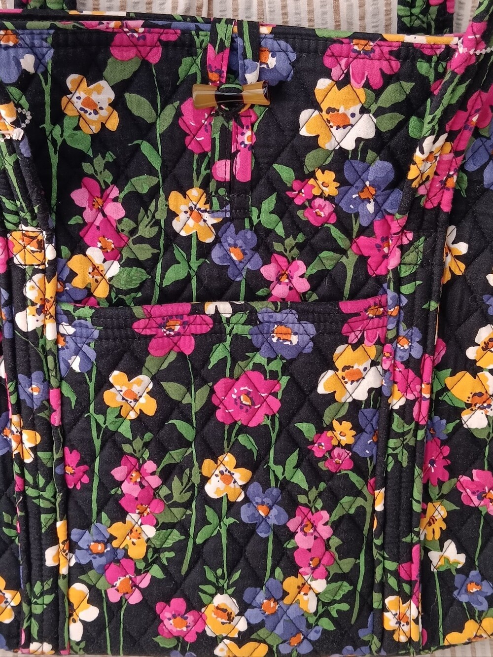 Vera Bradley Wildflower Garden Floral Bag - Picture 3 of 7
